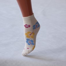 Детские носки с цветами по всему носку K-L009